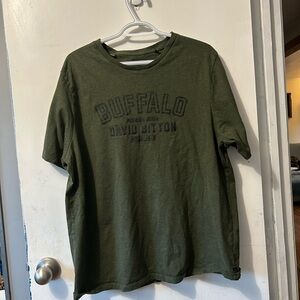 Buffalo David Bitton Olive Graphic Tee